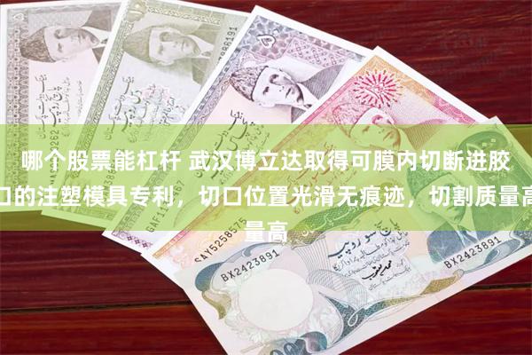 哪个股票能杠杆 武汉博立达取得可膜内切断进胶口的注塑模具专利，切口位置光滑无痕迹，切割质量高