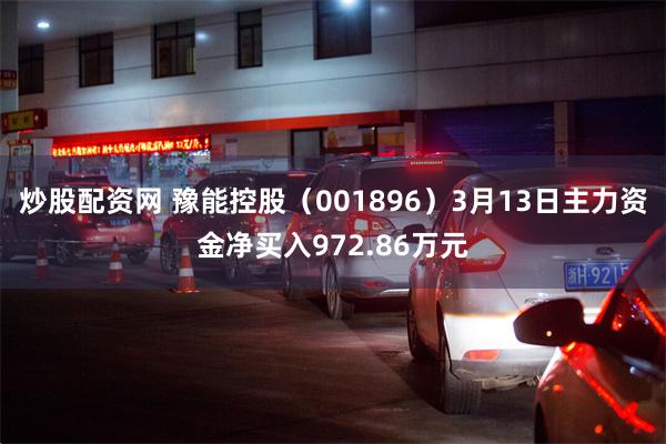 炒股配资网 豫能控股（001896）3月13日主力资金净买入972.86万元