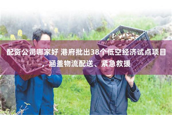 配资公司哪家好 港府批出38个低空经济试点项目，涵盖物流配送、紧急救援