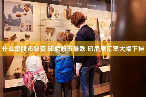 什么是股市融资 印尼股市暴跌 印尼盾汇率大幅下挫