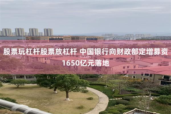 股票玩杠杆股票放杠杆 中国银行向财政部定增募资1650亿元落地