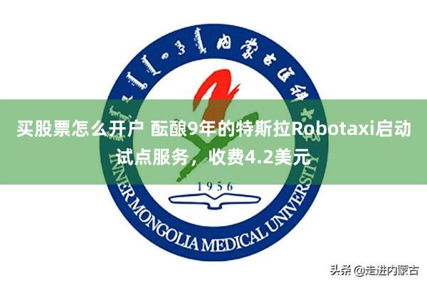 买股票怎么开户 酝酿9年的特斯拉Robotaxi启动试点服务